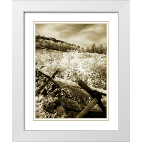 Autumn Ridge I White Modern Wood Framed Art Print with Double Matting by Hausenflock, Alan