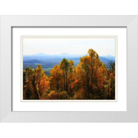 Shenandoah Valley I White Modern Wood Framed Art Print with Double Matting by Hausenflock, Alan