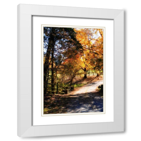 Autumn on Kent Farm III White Modern Wood Framed Art Print with Double Matting by Hausenflock, Alan