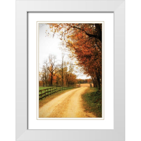 Gray Skies I White Modern Wood Framed Art Print with Double Matting by Hausenflock, Alan