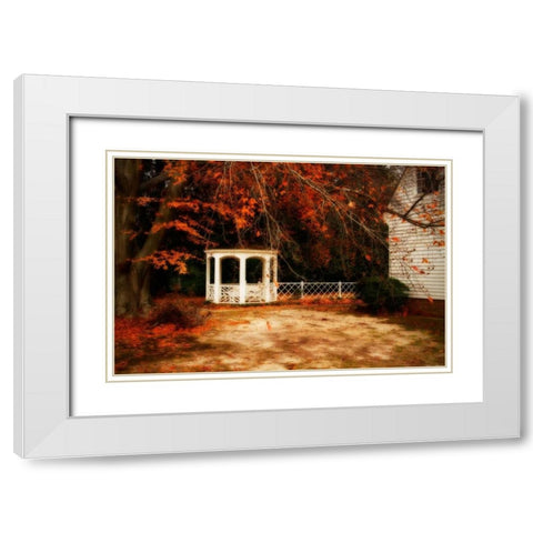 Summers Ending II White Modern Wood Framed Art Print with Double Matting by Hausenflock, Alan