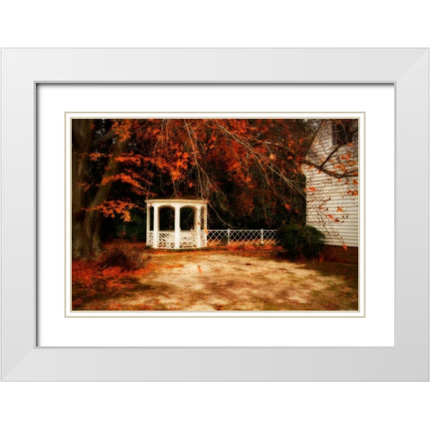 Summers Ending II White Modern Wood Framed Art Print with Double Matting by Hausenflock, Alan