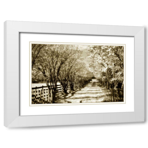 Glen Allen Farm I White Modern Wood Framed Art Print with Double Matting by Hausenflock, Alan