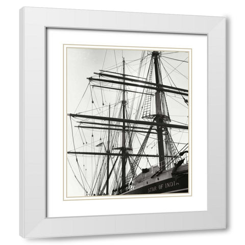Star of India I White Modern Wood Framed Art Print with Double Matting by Johnson, George
