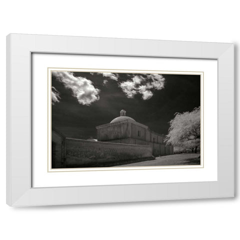 San Jose de Tumacacori II White Modern Wood Framed Art Print with Double Matting by Johnson, George