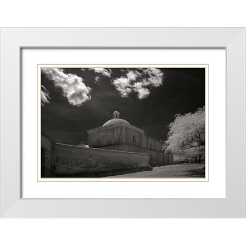 San Jose de Tumacacori II White Modern Wood Framed Art Print with Double Matting by Johnson, George