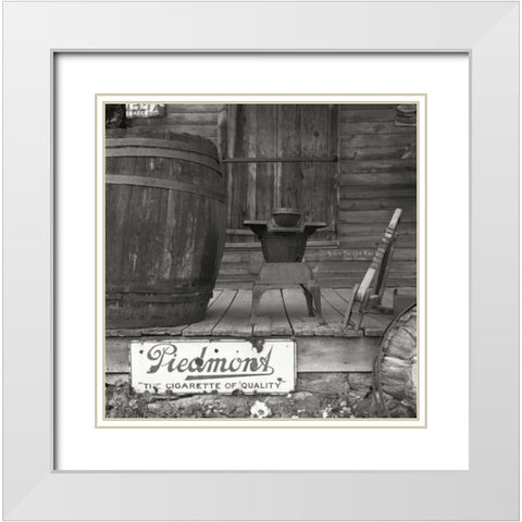 Sautee Store I White Modern Wood Framed Art Print with Double Matting by Johnson, George