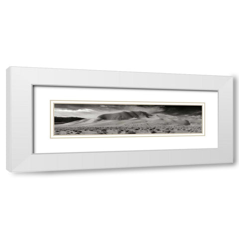 Eureka Dunes White Modern Wood Framed Art Print with Double Matting by Johnson, George