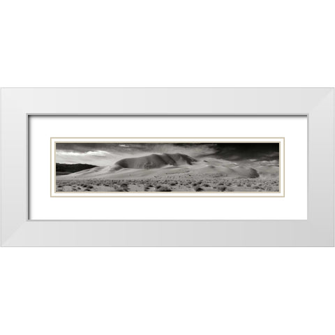 Eureka Dunes White Modern Wood Framed Art Print with Double Matting by Johnson, George