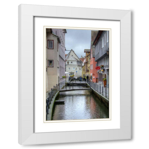 Memmingen I White Modern Wood Framed Art Print with Double Matting by Johnson, George