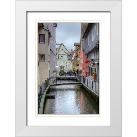 Memmingen I White Modern Wood Framed Art Print with Double Matting by Johnson, George