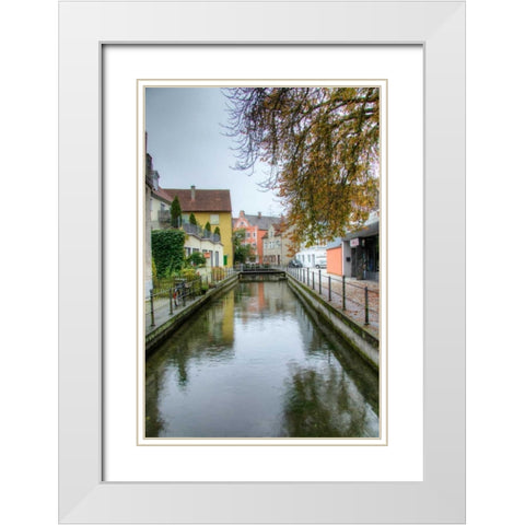 Memmingen II White Modern Wood Framed Art Print with Double Matting by Johnson, George