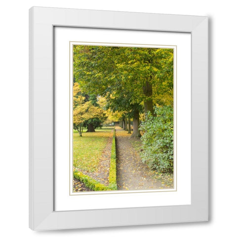Wurzburg V White Modern Wood Framed Art Print with Double Matting by Johnson, George