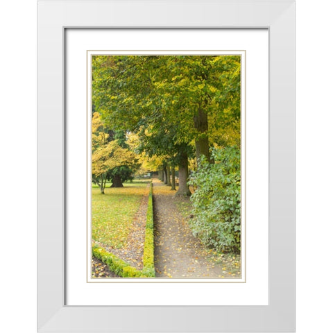 Wurzburg V White Modern Wood Framed Art Print with Double Matting by Johnson, George