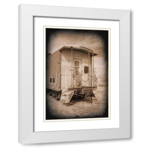 SP 374 Crummy White Modern Wood Framed Art Print with Double Matting by Johnson, George