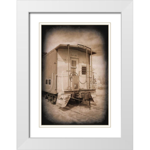 SP 374 Crummy White Modern Wood Framed Art Print with Double Matting by Johnson, George