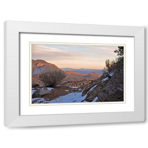 Desert I White Modern Wood Framed Art Print with Double Matting by Kidd, Brian