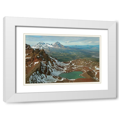 Broken Top White Modern Wood Framed Art Print with Double Matting by Kidd, Brian