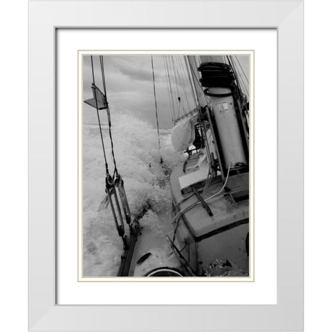 Life at Sea I White Modern Wood Framed Art Print with Double Matting by Kidd, Brian
