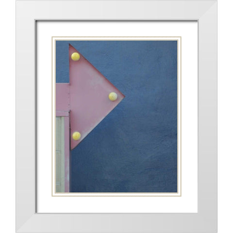 Right Turn I White Modern Wood Framed Art Print with Double Matting by Larson, Scott