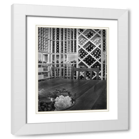 Tasting Room I White Modern Wood Framed Art Print with Double Matting by Larson, Scott