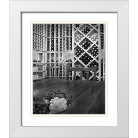 Tasting Room I White Modern Wood Framed Art Print with Double Matting by Larson, Scott