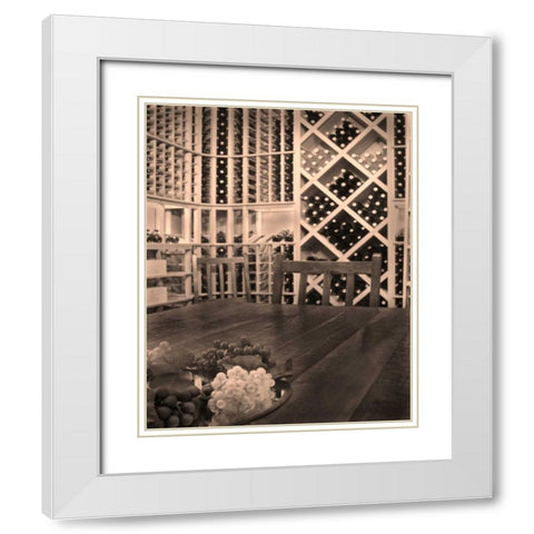 Tasting Room II White Modern Wood Framed Art Print with Double Matting by Larson, Scott