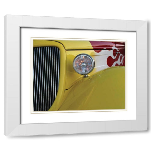 Fast Classic I White Modern Wood Framed Art Print with Double Matting by Larson, Scott