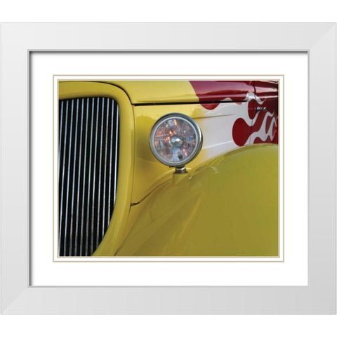 Fast Classic I White Modern Wood Framed Art Print with Double Matting by Larson, Scott