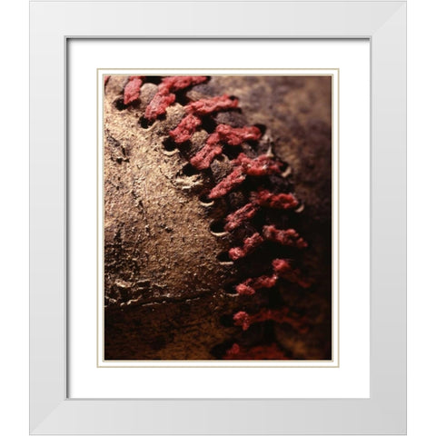 Summer Ball III White Modern Wood Framed Art Print with Double Matting by Larson, Scott