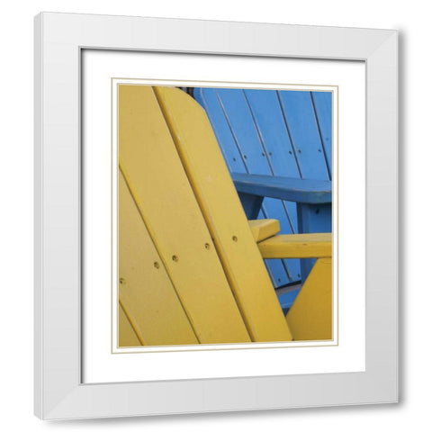 Beach House I White Modern Wood Framed Art Print with Double Matting by Larson, Scott