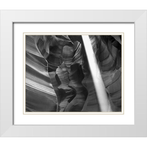 Sky Light II White Modern Wood Framed Art Print with Double Matting by Larson, Scott