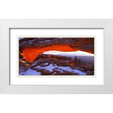 Canyon Lands National Park III White Modern Wood Framed Art Print with Double Matting by Leahy, Ike