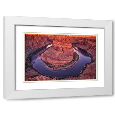 Colorado River White Modern Wood Framed Art Print with Double Matting by Leahy, Ike