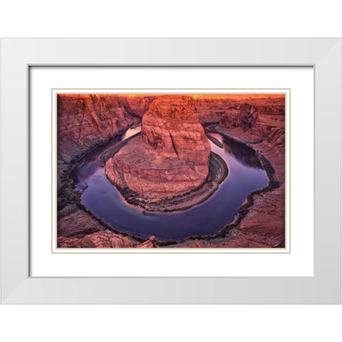 Colorado River White Modern Wood Framed Art Print with Double Matting by Leahy, Ike