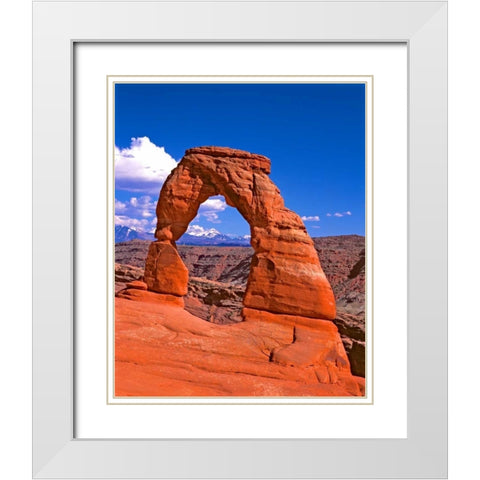 Arches National Park III White Modern Wood Framed Art Print with Double Matting by Leahy, Ike