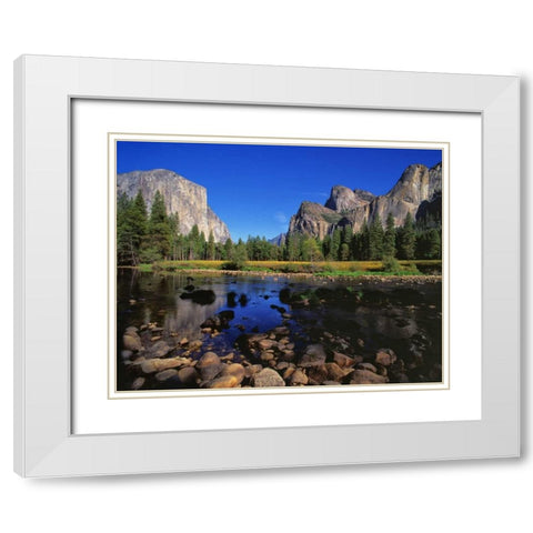 Yosemite II White Modern Wood Framed Art Print with Double Matting by Leahy, Ike