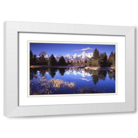 Grand Teton National Park XII White Modern Wood Framed Art Print with Double Matting by Leahy, Ike