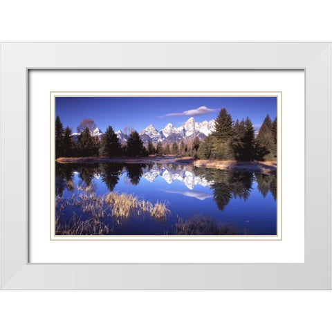 Grand Teton National Park XII White Modern Wood Framed Art Print with Double Matting by Leahy, Ike