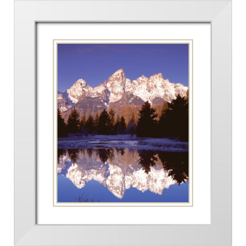 Grand Teton National Park XIII White Modern Wood Framed Art Print with Double Matting by Leahy, Ike