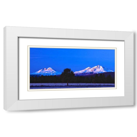 Three Sisters White Modern Wood Framed Art Print with Double Matting by Leahy, Ike