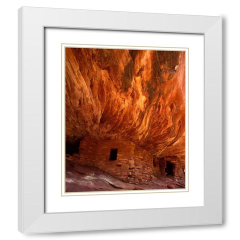 Fire House White Modern Wood Framed Art Print with Double Matting by Leahy, Ike