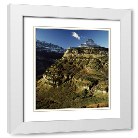 Glacier White Modern Wood Framed Art Print with Double Matting by Leahy, Ike