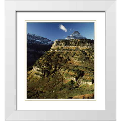 Glacier White Modern Wood Framed Art Print with Double Matting by Leahy, Ike