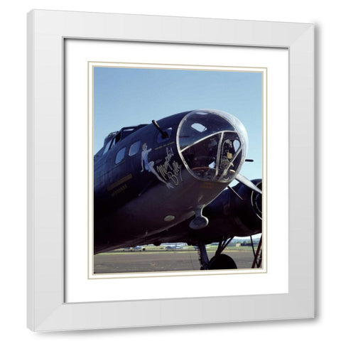 Memphis Bell White Modern Wood Framed Art Print with Double Matting by Leahy, Ike