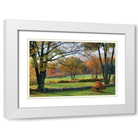 Sugar Hill Dawn White Modern Wood Framed Art Print with Double Matting by Malvin, Larry