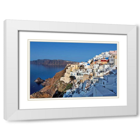 Early Morning Hillside White Modern Wood Framed Art Print with Double Matting by Malvin, Larry