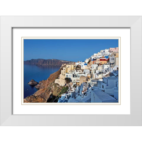 Early Morning Hillside White Modern Wood Framed Art Print with Double Matting by Malvin, Larry