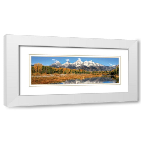 Schwabacher Panorama I White Modern Wood Framed Art Print with Double Matting by Malvin, Larry