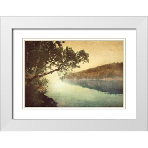 Sunset I White Modern Wood Framed Art Print with Double Matting by Melious, Amy